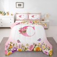 thumbnail image 1 of Erosebridal Monogrammed Comforter Sets Queen Size,Personalized Initial Bedding Queen Comforter Set,Letter Decoration,Reversible,Ultra Soft,3-Piece, 1 of 8