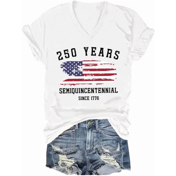 250th Anniversary US Shirt America 250 Anniversary Shirts United States 250 Years Since 1776 2026 V Neck Tshirt