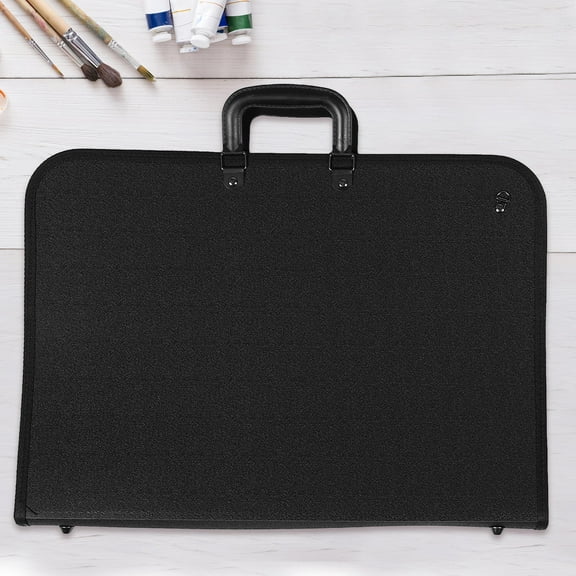 PTOOTP Black Polyester Artist Portfolio Bag for Waterproof Protection and Outdoor Sketching 1Pack