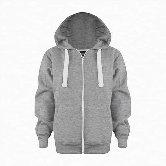 mgoYE Toddler Girl Zip up Hoodie Toddler Jacket Fall Sweatshirt Solid Zip up Hoodie Top Sleeve up Girls Boys Kids Top Coat Outerwear Boys Hoodie(Grey,4-5 Years)