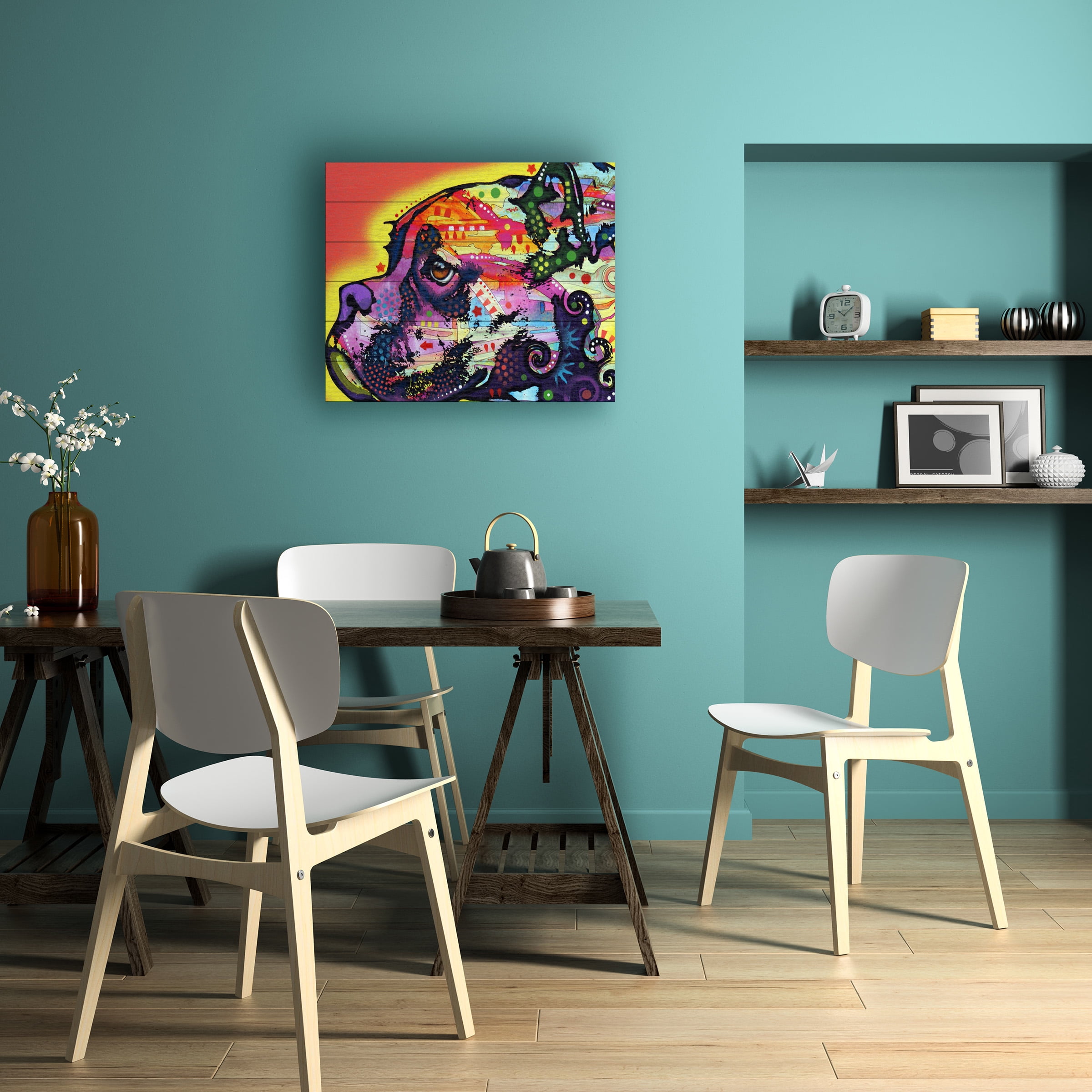 Trademark Fine Art 'Profile Boxer' Wooden Wall Art Art by Dean Russo