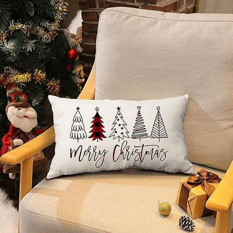 Festive Merry Christmas Pillow