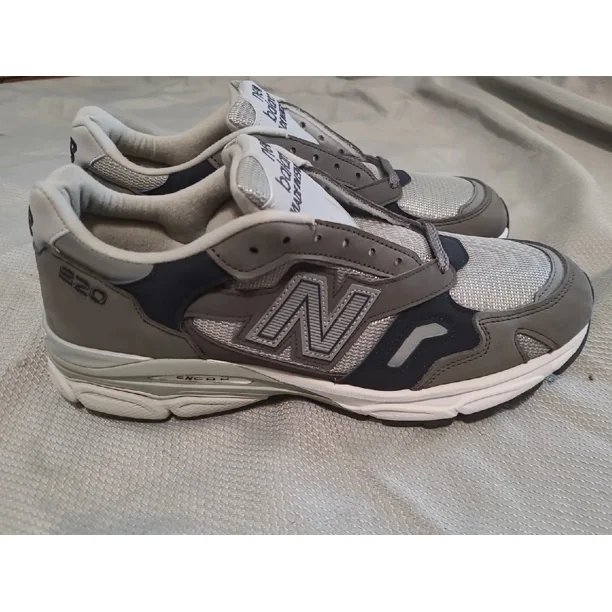 New Balance 920 Shoe Mens Size 10 Gray Blue White Running Made in England BEAMS