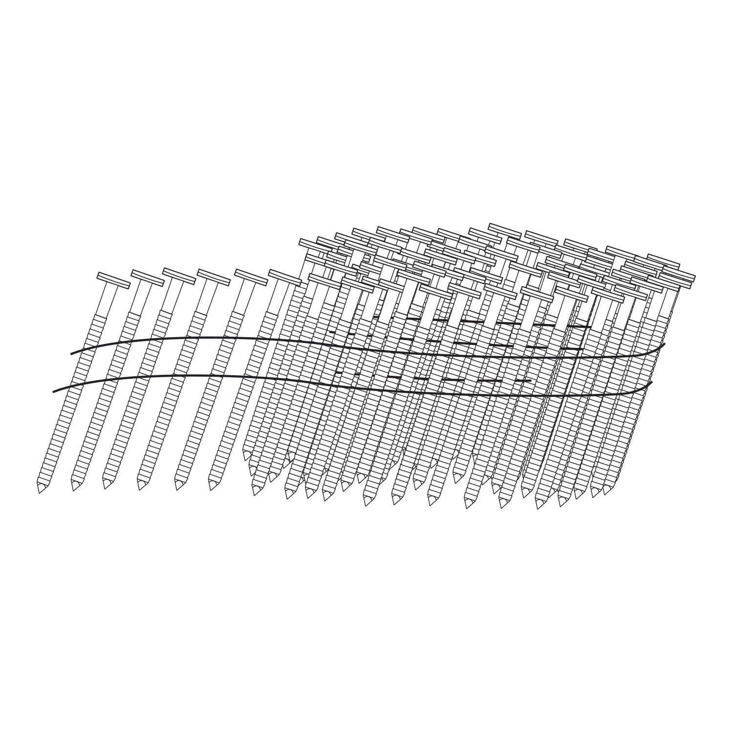 Freeman SNRSG92-175WC 15 Degree 1-3/4" Wire Collated Galvanized Ring Shank Coil Siding Nails (3600 Count)