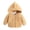 Yellow, variant on URMAGIC Infant Baby Boys Girls Fleece Lined Hooded Jacket Solid Color Hoody Warm Zipper Up Coat Fall Outwear Overcoat