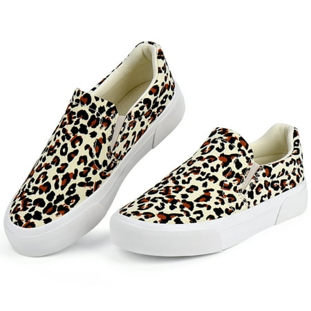 JENN ARDOR Slip On Canvas Shoes for Women Fashion Sneakers Walking Shoes Women Comfortable Loafers Flats Shoes