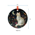 thumbnail image 5 of Mystical White Cat Moon Suncatcher, Floral Ornament Window Art,Celestial Cat Decor,Cat Lover Gift, Cat Wall Hanging,Gift for Cat Lovers, 2025, Holiday 2025, Holiday Decoration,, 5 of 5