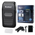 thumbnail image 2 of Er na Kemei Rechargeable Cordless Shaver for Men Twin Blade Reciprocating Beard Razor Face Care Multifunction Strong Trimmer KM-1102, 2 of 17