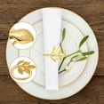 thumbnail image 5 of Juego de 20 anillos para servilletas de hoja dorada, decoración del hogar para servilletas de tela, elegante servilletero dorado, decoración de cocina y decoraciones de boda [matelas], 5 of 5