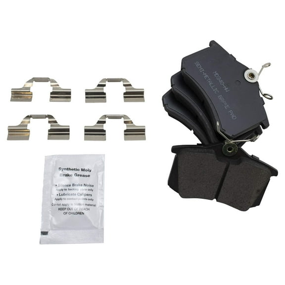 TRQ Rear Metallic Brake Pad Kit for A6 A8 Beetle Cabrio Golf Jetta Passat BFA73729