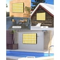 thumbnail image 2 of Outdoor TV Cover 52 to 55 Inch Weatherproof, Farmhouse Vintage Waterproof TV Screen Protector for Outside Decor with Zipper and Pocket 52"L x 30"H , Gingham Checkered Texture Yellow White, 2 of 7