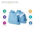 thumbnail image 2 of DMI Heel Cushion Protector Pillow to Relieve Pressure from Sores and Ulcers, Adjustable in Size, Blue, 2 of 8