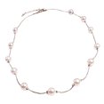 thumbnail image 7 of UDIYO Necklace Single Layer Adjustable Alloy Women Faux Pearl Clavicle Chain for Wedding, 7 of 7