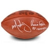 Mark Wahlberg and Vince Papale Autographed Official Football