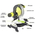 thumbnail image 2 of 10" Compound Miter Saw, Belt Drive, 240V 7.5A 5500rpm right angle bevel cutting, 2 of 3