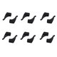 thumbnail image 1 of Guardurnaity 12 Uds. De ganchos antideslizantes para las orejas, accesorios para gafas de silicona, ganchos para las orejas anticaída, funda para piernas, Cadenas y cordones para anteojos Negro Guardurnaity AP017934-01, 1 of 6