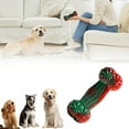 thumbnail image 2 of KOYPTL Christmas Tough Dog Toys,Chewers Toys for Large Medium Dogs Teeth-cleaning,Red and Green Bone Toy Gift for Play & Soothing Christmas Stocking Stuffers Birthday Party Holiday Supplies Presents, 2 of 8