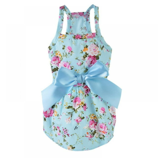 Small Pet Dog Cat Puppy Bowknot Tutu Dress Skirt Princess Spring Summer Apparel Clothes