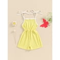thumbnail image 2 of Bagilaanoe Newborn Baby Girl Summer Jumpsuit Shorts Sleeveless Romper Overalls 6M 12M 18M 24M Infant Short Pants Summer Clothes, 2 of 6