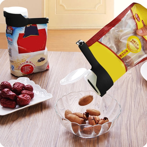 3pcs Bolso de comida Sellado Clip de almacenamiento de alimentos Clip de sellado de plástico Clip de bolsas de plástico con bocadillo de bocadillo de cero