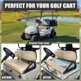 thumbnail image 4 of Renewold Golf Cart Seat Cover with Front Pockets Universal Soft Golf Cart Blanket Keeps Cool and Clean Fits for All 2-Seat Club Car, 52 x 32 Inch, Beach Seashell Starfish Conch, 4 of 7