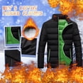 thumbnail image 2 of guisaled Mens Puffer Jackets Zipper Lightweight Down Jacket Windproof Waterproof Warm Winter Coats Insulated Quilted Jackets, 2 of 3