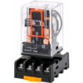 thumbnail image 1 of Mk2p-i ac 220v dpdt 8 pin relay with pyf83a socket, 1 of 4