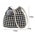 thumbnail image 3 of Women Shoulder Purse Fashion Lattice All-match Bucket Bag Shoulder Handbag, 3 of 8