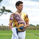 thumbnail image 3 of Fotbe Daisy Sunflower Lazy Cat Camiseta Polo de Golf para Hombre con Estampado – Camisa Deportiva Transpirable con Cuello Abotonado-Small, 3 of 6