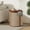 Black, variant on Compact Natural Wood Side Table Rubber Solid Wood Tabletop 14 Lbs Weight Capacity Minimalist Design for Modern Traditional Decor