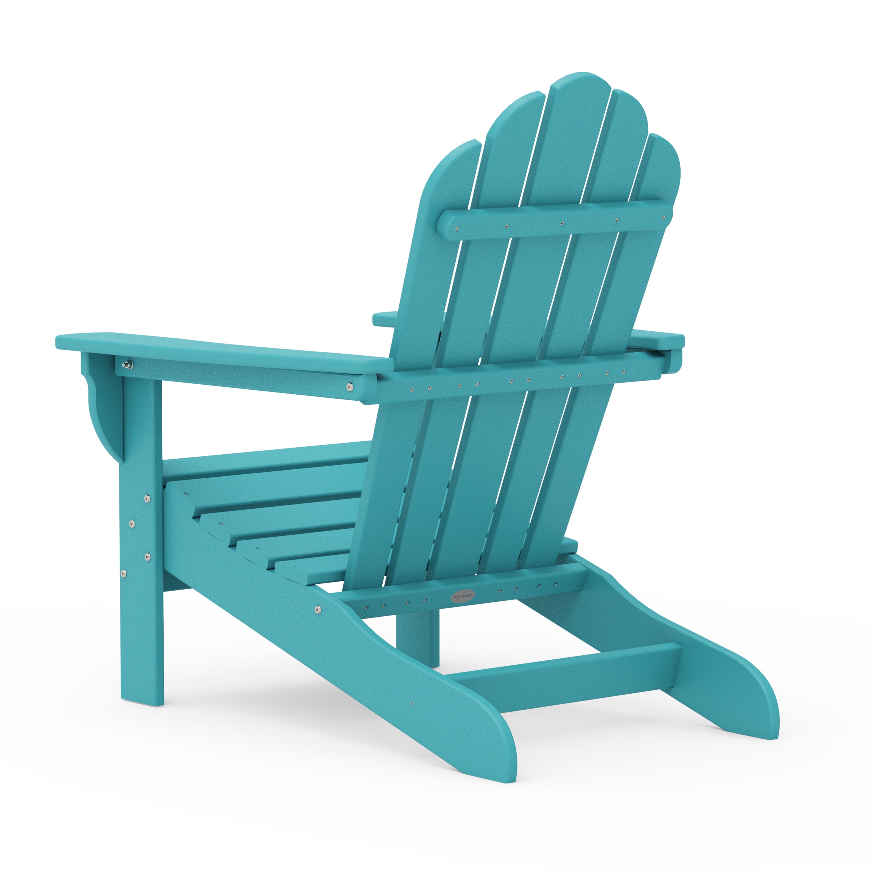 Better Homes & Gardens by POLYWOOD Southlake Outdoor Flowerback Adirondack Chair, All-Weather HDPE, Patio Seat, Aruba