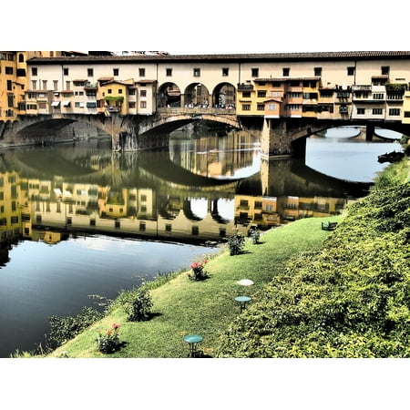 - LAMINATED POSTER Sky Ponte Vecchio Florence Places Of Interest River Poster Print 24 x 36