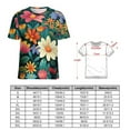 thumbnail image 2 of Nostalgic Vintage Floral T Shirts Basic T-Shirt Short Sleeve Ladies Tee Shirt Summer Graphic Clothing, 2 of 6