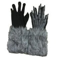 thumbnail image 2 of Guantes de hombre de Halloween disfrazarse de juegos de roles discotecas fiesta de vinilo portátil Gris jinwen Guantes de hombre lobo, 2 of 8
