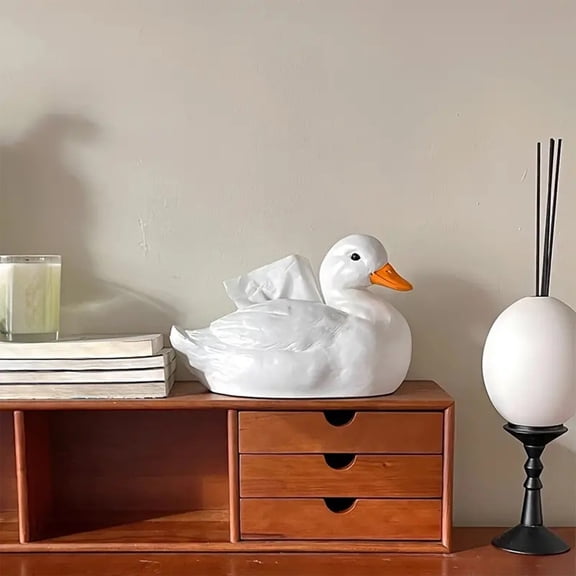 2026 NewTissue Box Cute Ducks Tissue Box Cover Napkin Storage Box Facial Napkin For Car Bedroom Vanity,Funny Gift for Friends,1PC