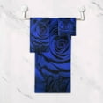 thumbnail image 4 of Coolnut 3 PCS Towel Blue Roses Cotton Bath Towel Set (1 Bath Towel, 1 Hand Towel, 1 Washcloth) for Bathroom, Super Soft and Quick Dry Towels, 4 of 6