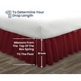 thumbnail image 5 of SGI Bedding 10 Inch Ruffled Bed Skirt | Microfiber Bed Skirt | Fade Resistant, Wrinkle Free, Anti-static, Decorative, Extra Storage Space, Clutter-Free |Full, Burgundy, 5 of 8
