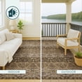 thumbnail image 4 of Addison Rugs Chantille Indoor/Outdoor Traditional Global Chocolate Machine Washable Rectangle Rug, 3' x 5', 4 of 8