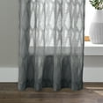 thumbnail image 3 of Better Homes & Gardens Clipped Geo Polyester Cotton Sheer Rod Pocket/Back Tab Single Panel Curtain, Silver, 50" W x 95"L, 3 of 5