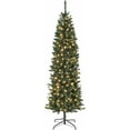 thumbnail image 1 of Arbre de Noël Réaliste Artificiel Pré-Illuminé en Forme de Crayon - Décoration de Noël Intérieure et Extérieure pour les Fêtes, 1 of 6
