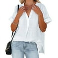 thumbnail image 3 of Nouvelle Chemise d'Été à Manches Courtes Fine pour Femmes, 3 of 4