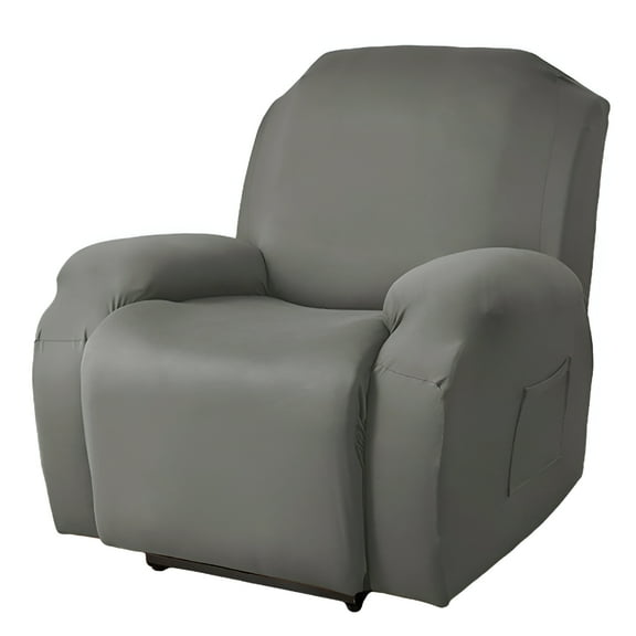 AUQ Jacquard Weave Recliner Chair Covers,Large Recliner Covers for Wide Recliner 22in,Chair Protectors Covers with Elastic Straps for Pets,Dogs