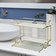 thumbnail image 3 of Estante de almacenamiento de encimera de estilo nórdico, especiero de cocina, baño de metal de 2 capas EstiloC, 3 of 6