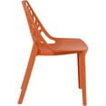 thumbnail image 3 of LeisureMod Modern Cornelia Orange Dining Chair, Solid Orange, 3 of 8