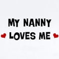 thumbnail image 2 of CafePress - Nanny Loves Me Infant Bodysuit - Baby Light Bodysuit, Size Newborn - 24 Months, 2 of 4