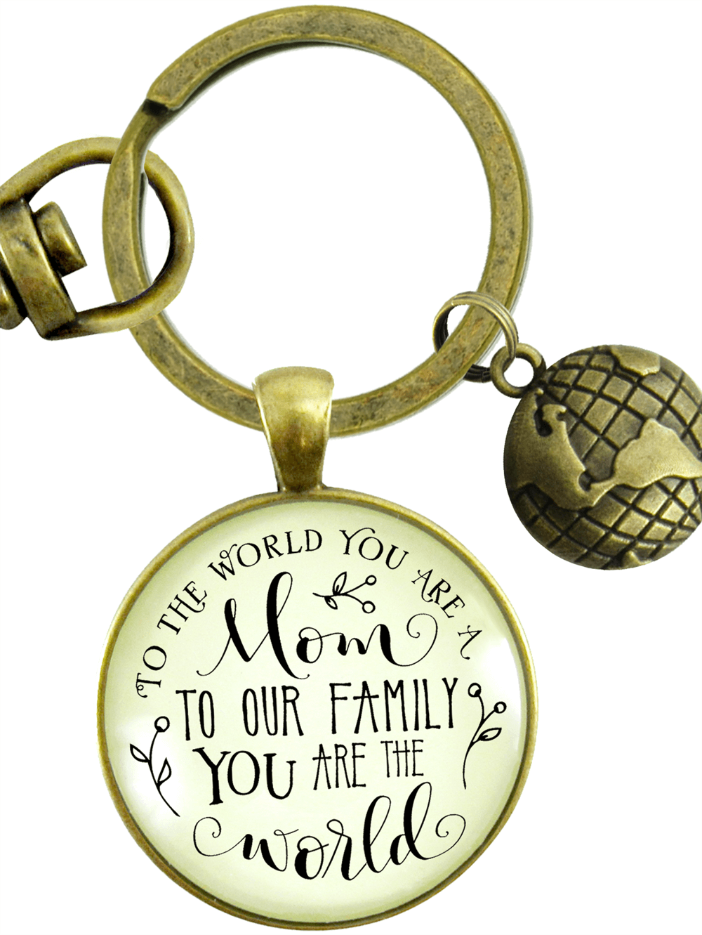 QIIER Mom of Boys Keychain Outnumbered Jewelry Boy Mama Keyring Mothers Day Mom Birthday Gift