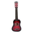 thumbnail image 1 of 21 Inch Acoustic Guitar Small Size Portable Wooden Guitar for Children Kids (Red), 1 of 2