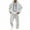 White, variant on Mens Track Suits 2 Pcs Set Hoodies and Cargo Sweatpants Athletic Tracksuit Set Color: GY1 Size: XXL