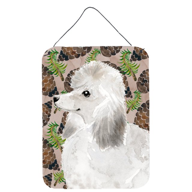 "Treasures White Standard Poodle Metal Print, 16"" x 12"", Multicolor" Caroline's Treasures BB9596DS1216