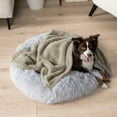 thumbnail image 4 of PetAmi Fluffy Waterproof Dog Blanket For Small Medium Dogs, Soft Warm Pet Sherpa Throw Pee Proof Couch Cover, Reversible Cat Puppy Bed Blanket Sofa Protector, Plush Washable Pad (Taupe Camel, 29x40), 4 of 9